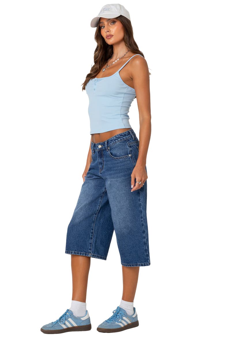 Rib Henley Camisole, Alternate, color, LIGHT-BLUE