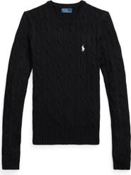 Polo Ralph Lauren Julianna Pima Cotton Cable Knit Crewneck Sweater