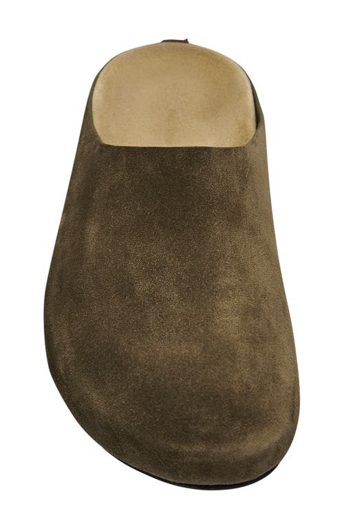 The Row Hugo Suede Mule In Brown