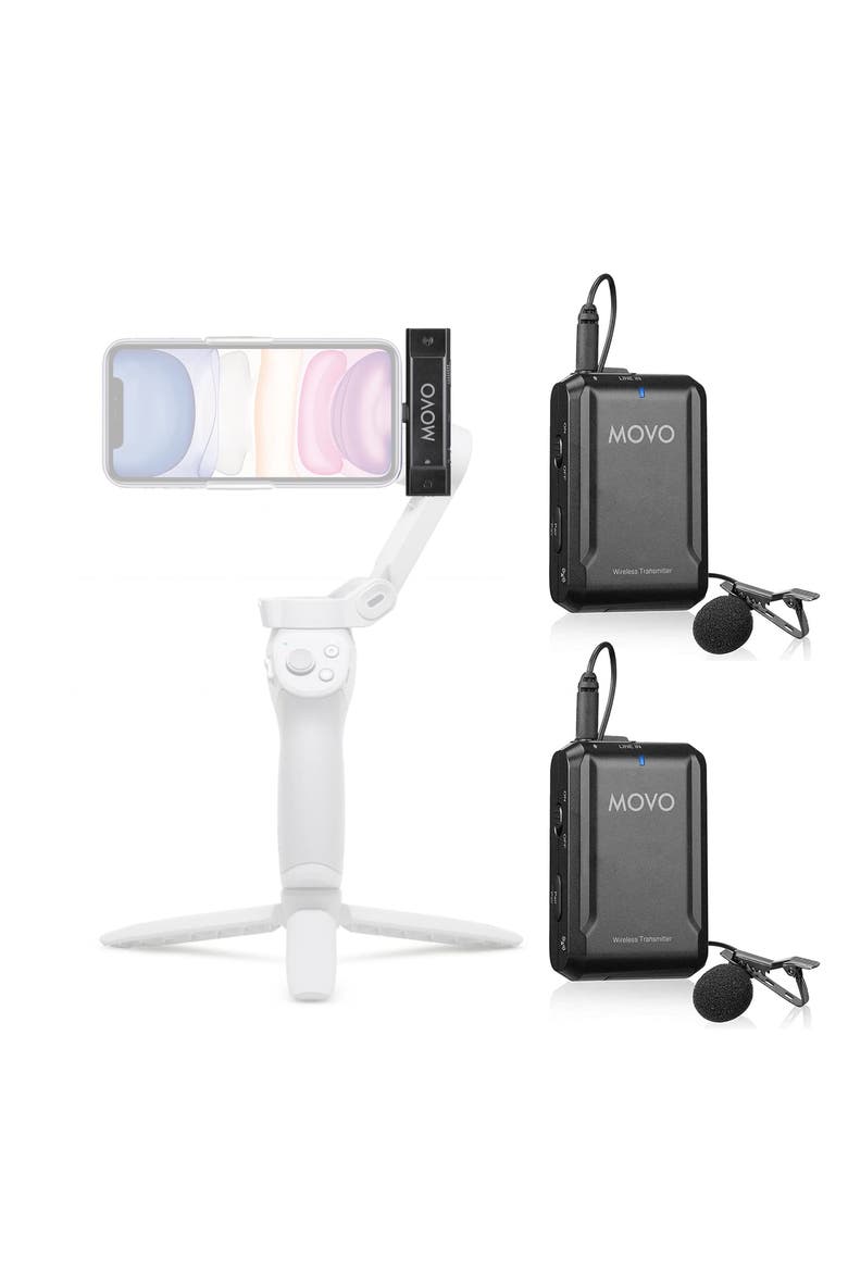 EDGE-DI-DUO Dual Wireless Lavalier Microphone System for iPhone & iPad, Main, color, Black