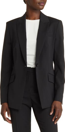 Jabinalah One-Button Virgin Wool Blazer