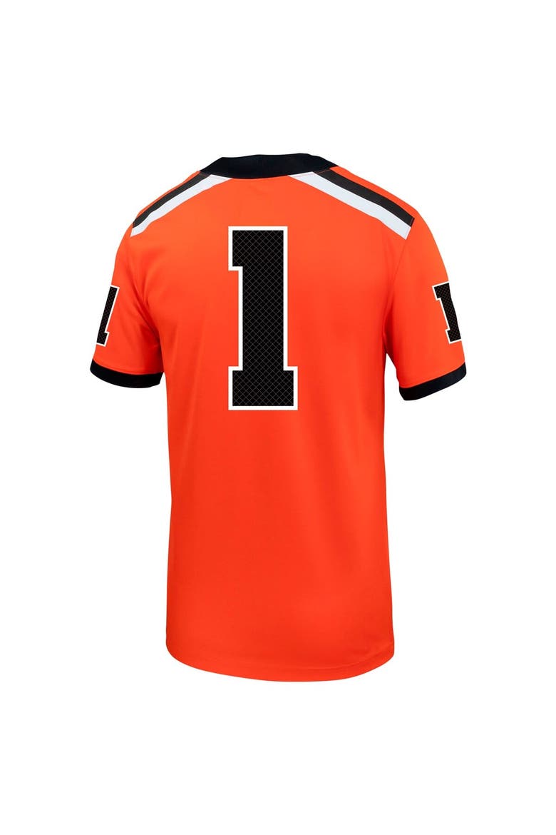 Men's Nike #1 Orange Oregon State Beavers Untouchable Football Jersey, Alternate, color, Orange
