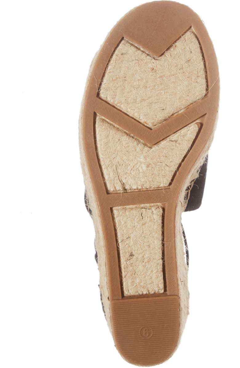 Marc Fisher LTD Annie Perforated Espadrille Platform Wedge, Alternate, color,