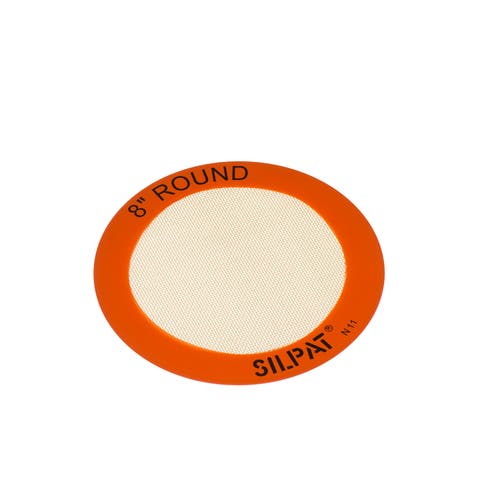 Silpat 8-inch Round Cake Premium Non-stick Silicone Baking Mat In Orange