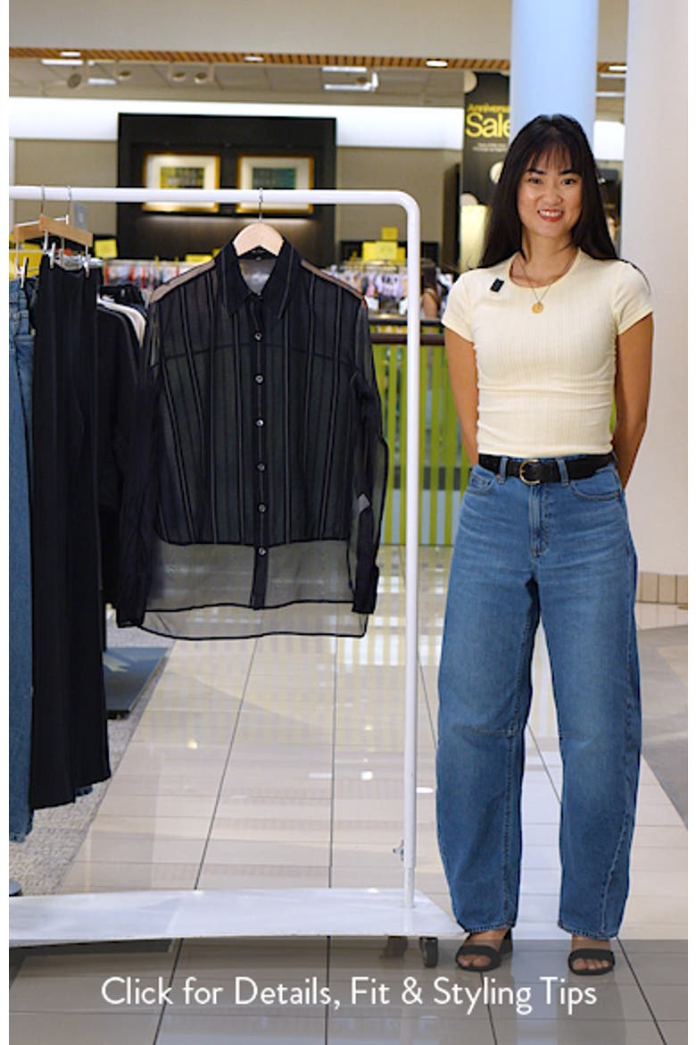 Sawtelle Pinstriped Cotton & Silk Shirt video
