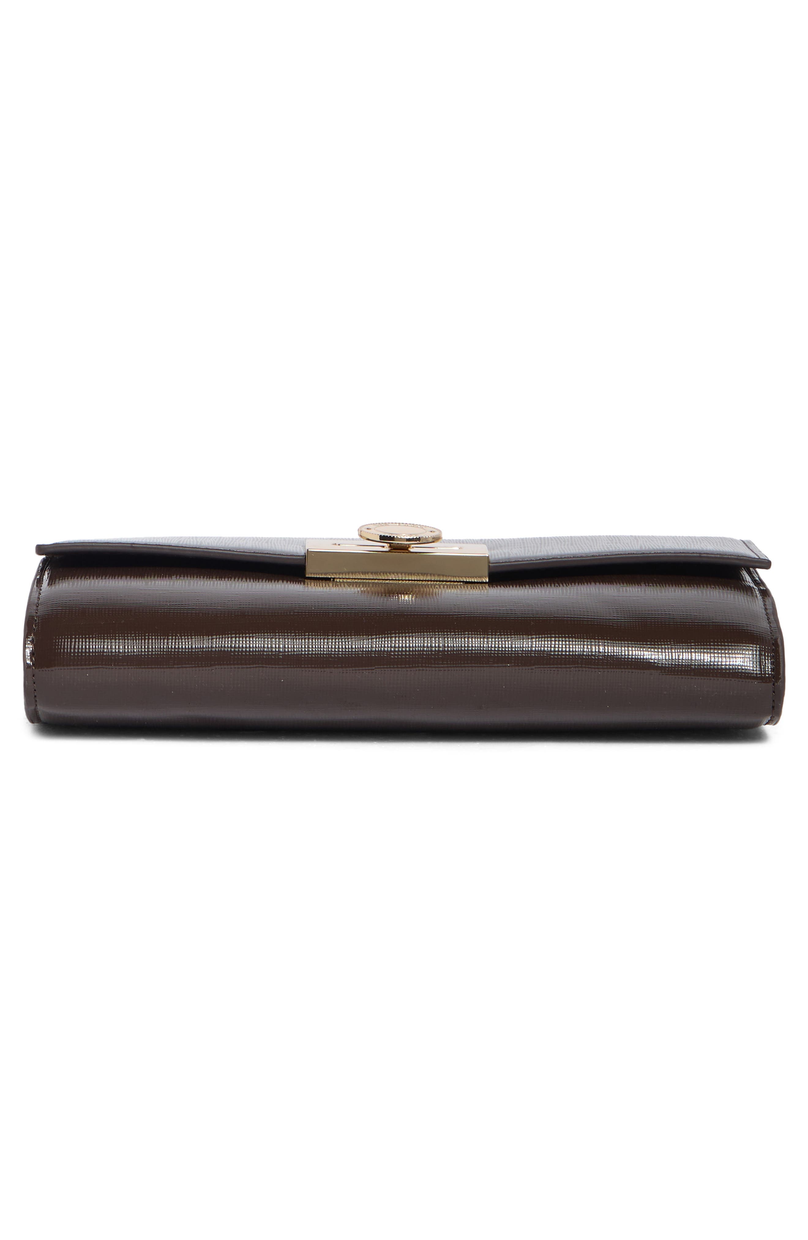 Parisa Faux Leather Flap Crossbody Bag, Alternate, color, ESPRESSO SYNTHETIC TEXTURED