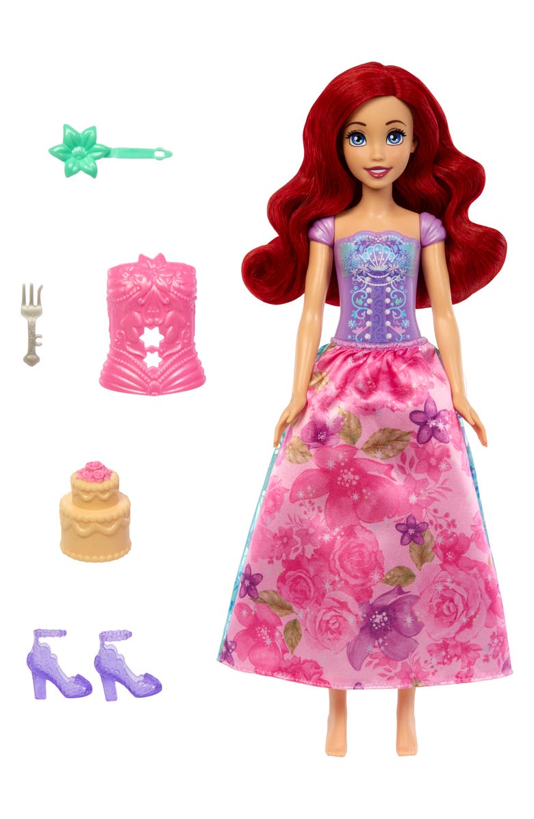 Disney <sup>®</sup> Princess Spin & Reveal Ariel Doll with 11 Surprises, Main, color, 