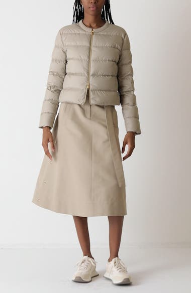 【関税&送料込】Moncler Mauvezin Nylon Down Jacket With Embr Moncler Mauvezin Down Puffer Jacket | Neiman Marcus