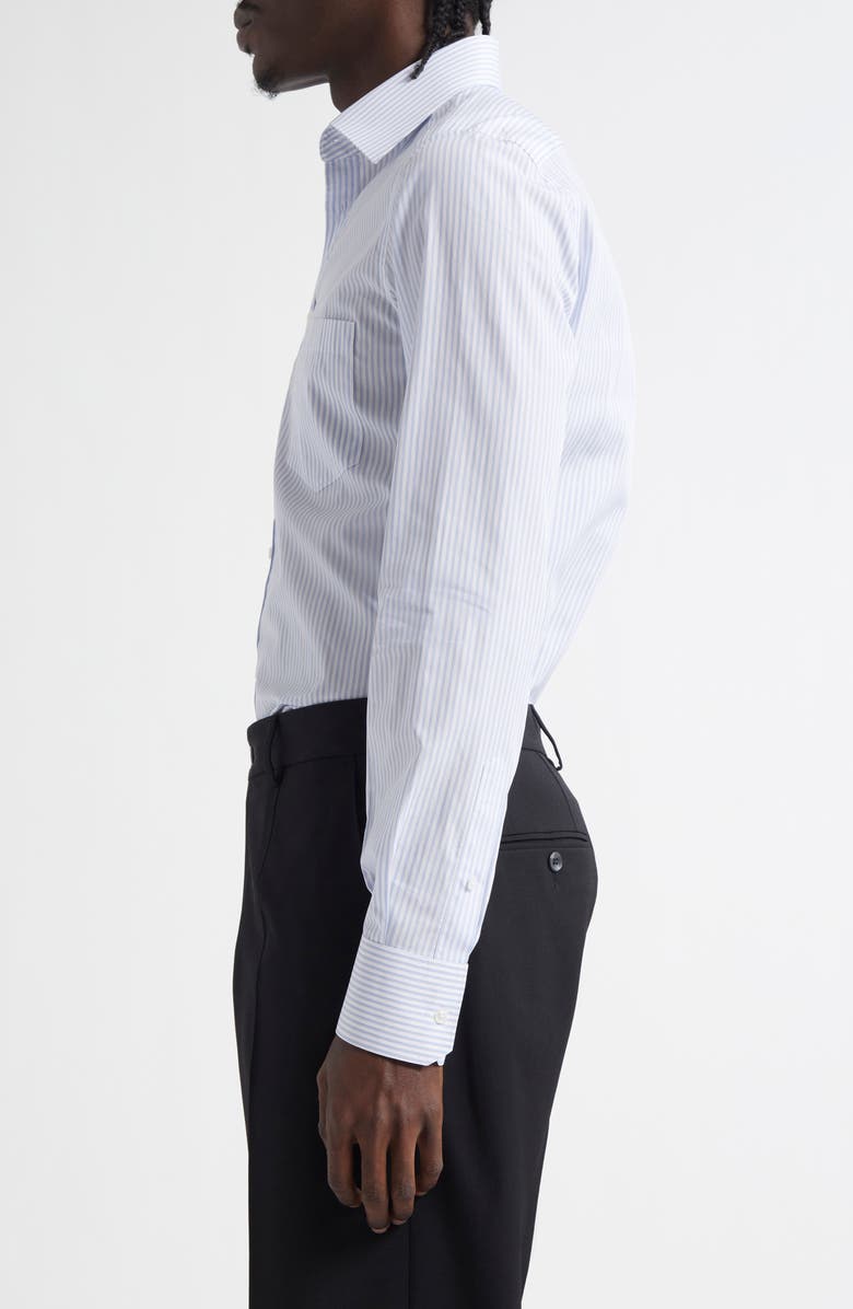 Dolce&Gabbana Martini Fit Stripe Cotton Poplin Button-Up Shirt, Alternate, color, S8051 Rigato