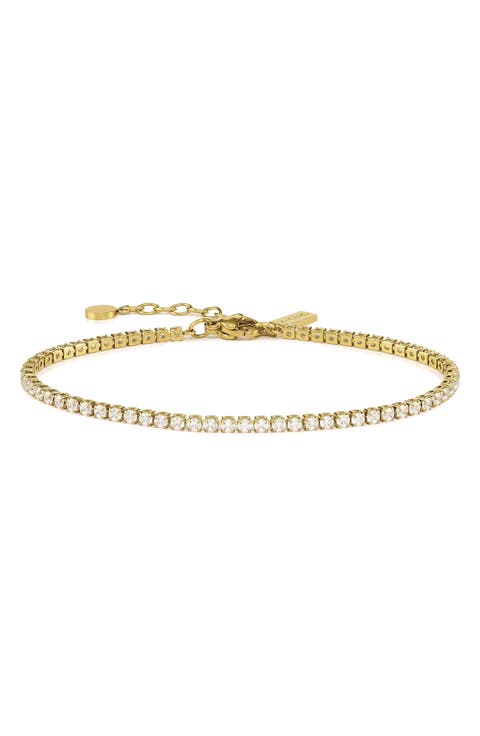 White Sapphire Tennis Bracelet