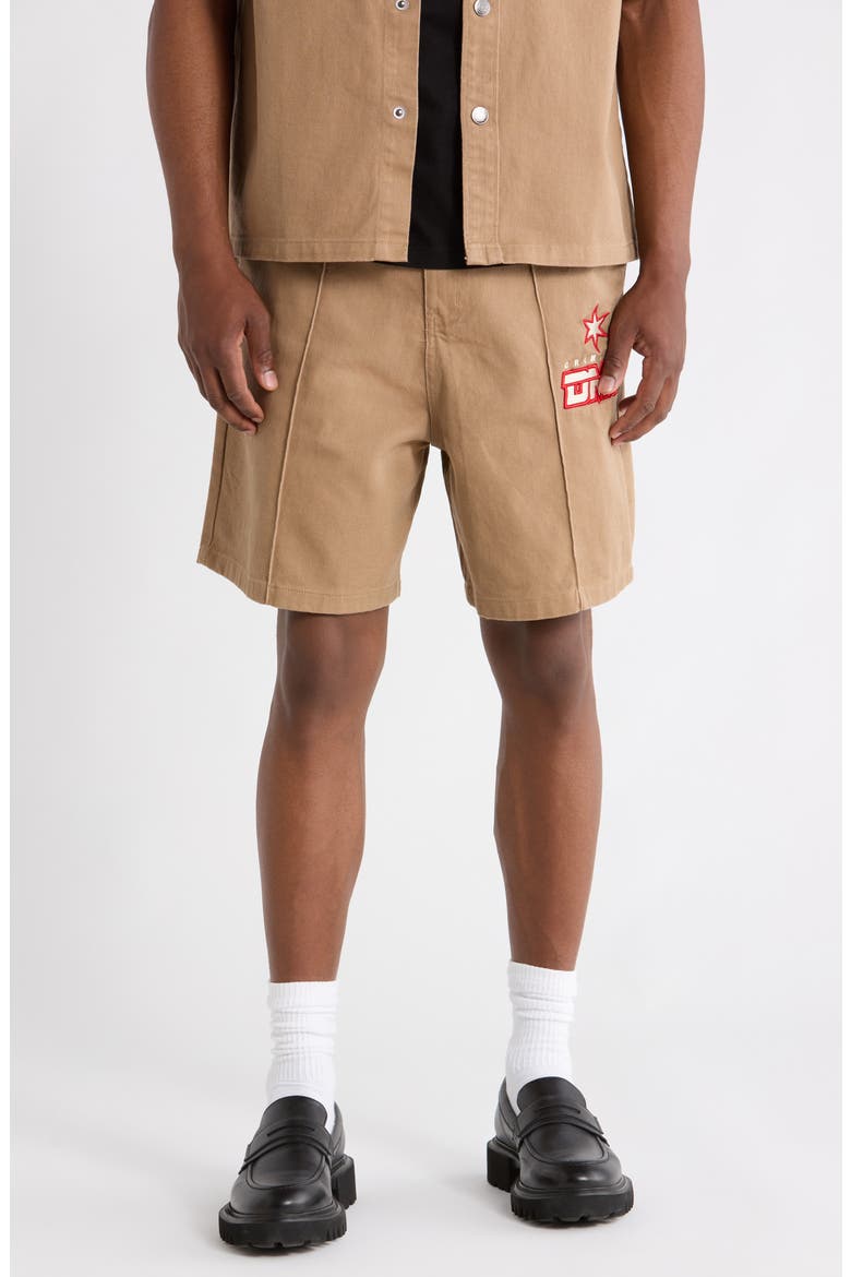 Star Logo Shorts, Main, color, STONE