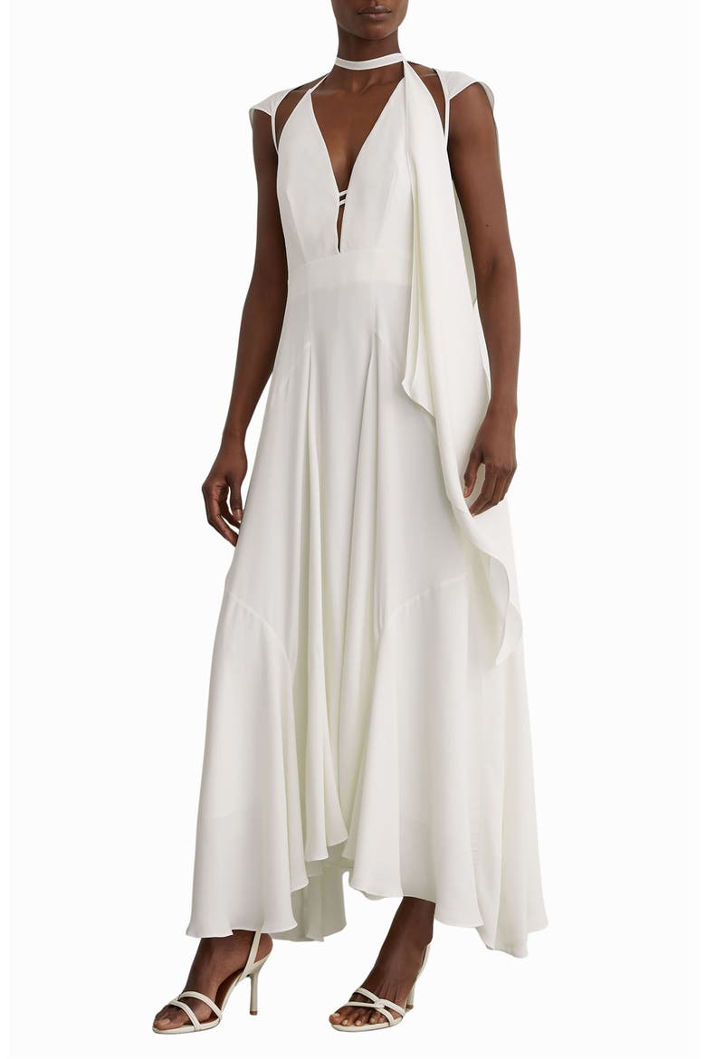 Evory Cape Maxi Dress, Main, color, IVORY