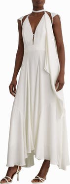 Reiss Evory Cape Maxi Dress