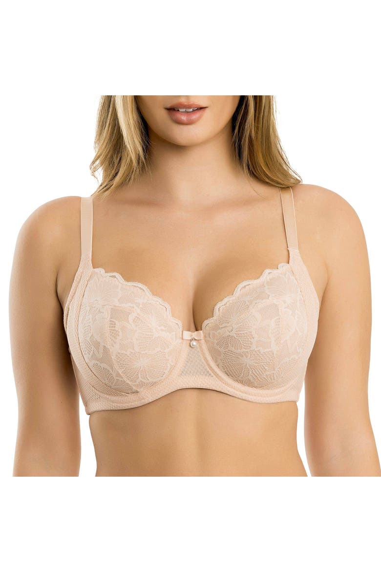 Luxlacy Full Coverage Sweetheart Unlined Wire Bra, Main, color, Desert Flower