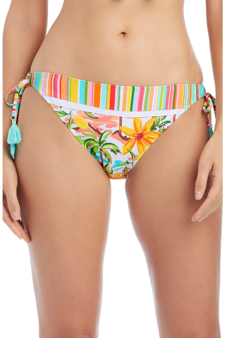 Side Tie Hipster Bikini Bottoms, Main, color, COOL