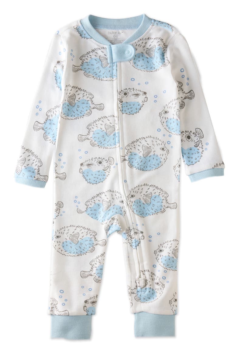 Shadow Footless Sleep & Play Organic Cotton Romper, Main, color, BLOWIN' BUBBLES