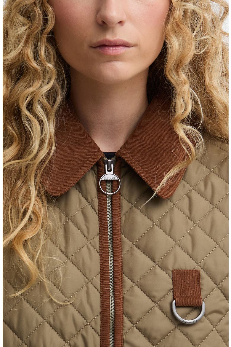 Aylesby Quilted Jacket, Alternate, color, DUSKY GREEN