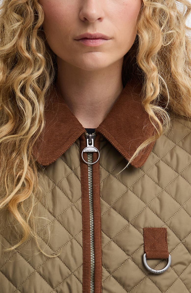 Barbour Aylesby Quilted Jacket, Alternate, color, Dusky Green