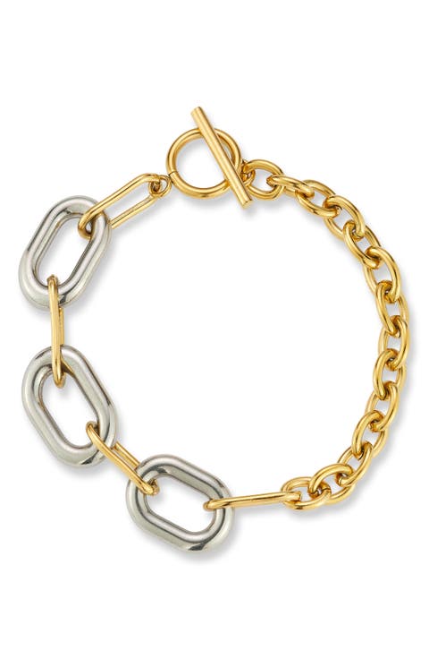 Two-Tone Link Bracelet