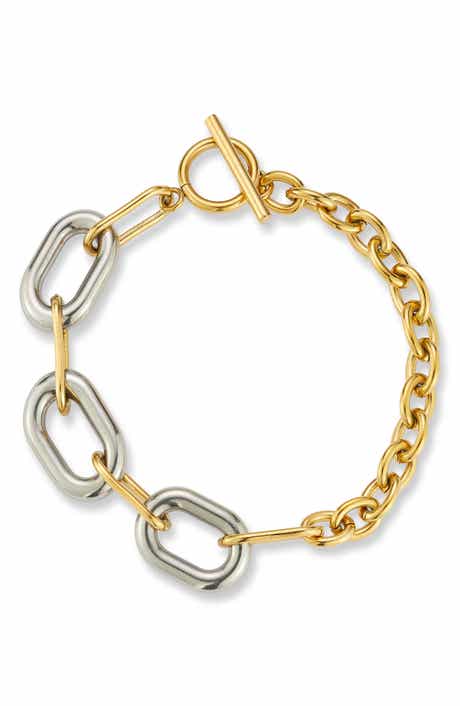 GLAZE JEWELRY Two-Tone Link Bracelet