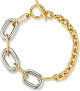 GLAZE JEWELRY Two-Tone Link Bracelet