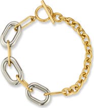 GLAZE JEWELRY Two-Tone Link Bracelet