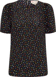 Maison Common Printed Silk Blouse