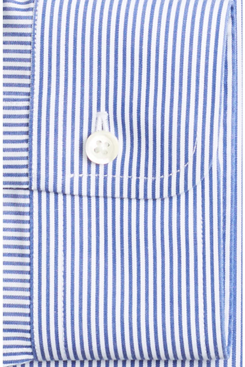 Madison Classic Fit Stripe Dress Shirt, Alternate, color, BLUE