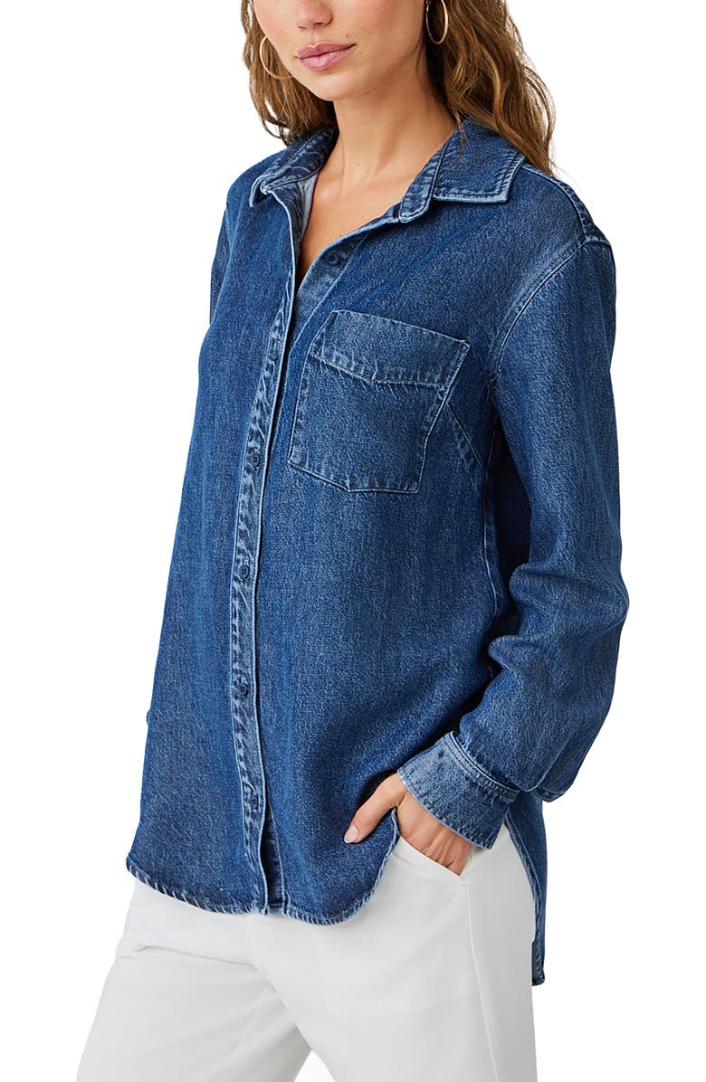Bella Dahl Denim Button-Up Shirt, Alternate, color, 
