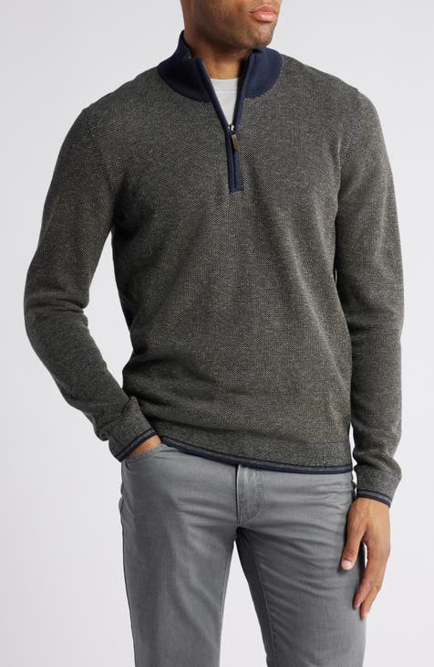 Mens Cashmere Quarter shops Zip Pullover Sweater Nordstrom