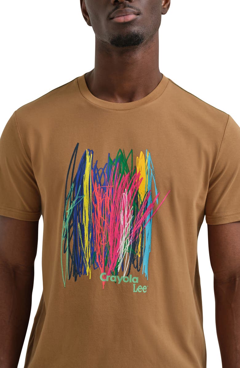 Lee x Crayola Graphic T-Shirt, Alternate, color, Raw Umber