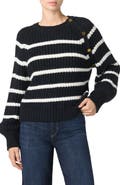 Joe's Striped Shoulder Button Sweater