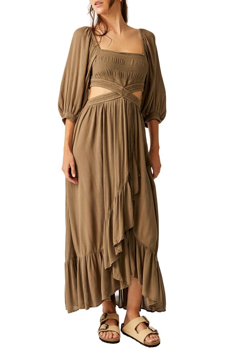 Free People Cross My Heart Cutout Maxi Dress (Women)