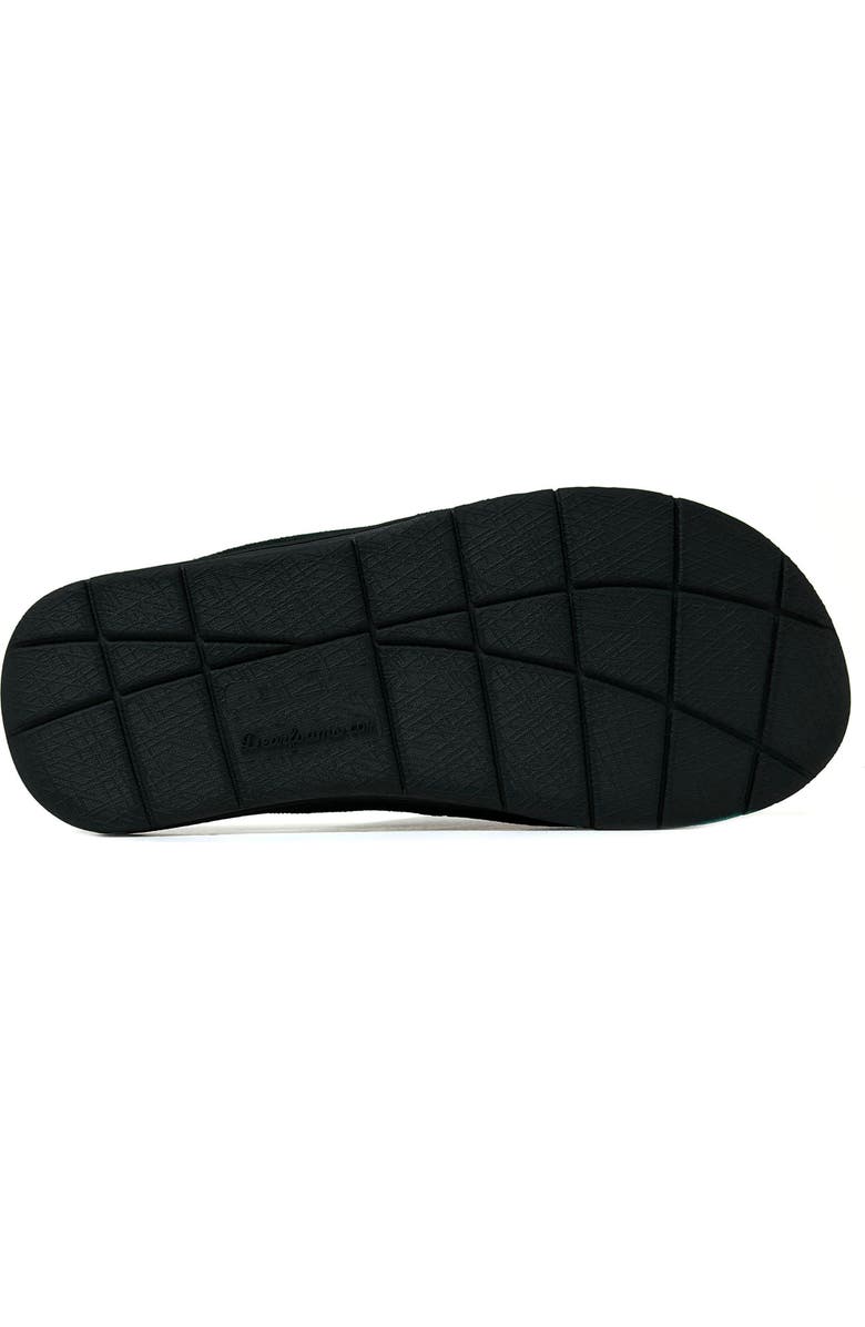 DEARFOAMS Mickey Terry Adjustable Shower Slide Slipper, Alternate, color, Black