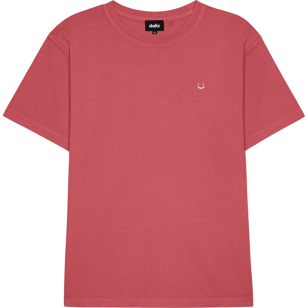 Dalix Mens Lil Smile Midweight Garment Dye Tee