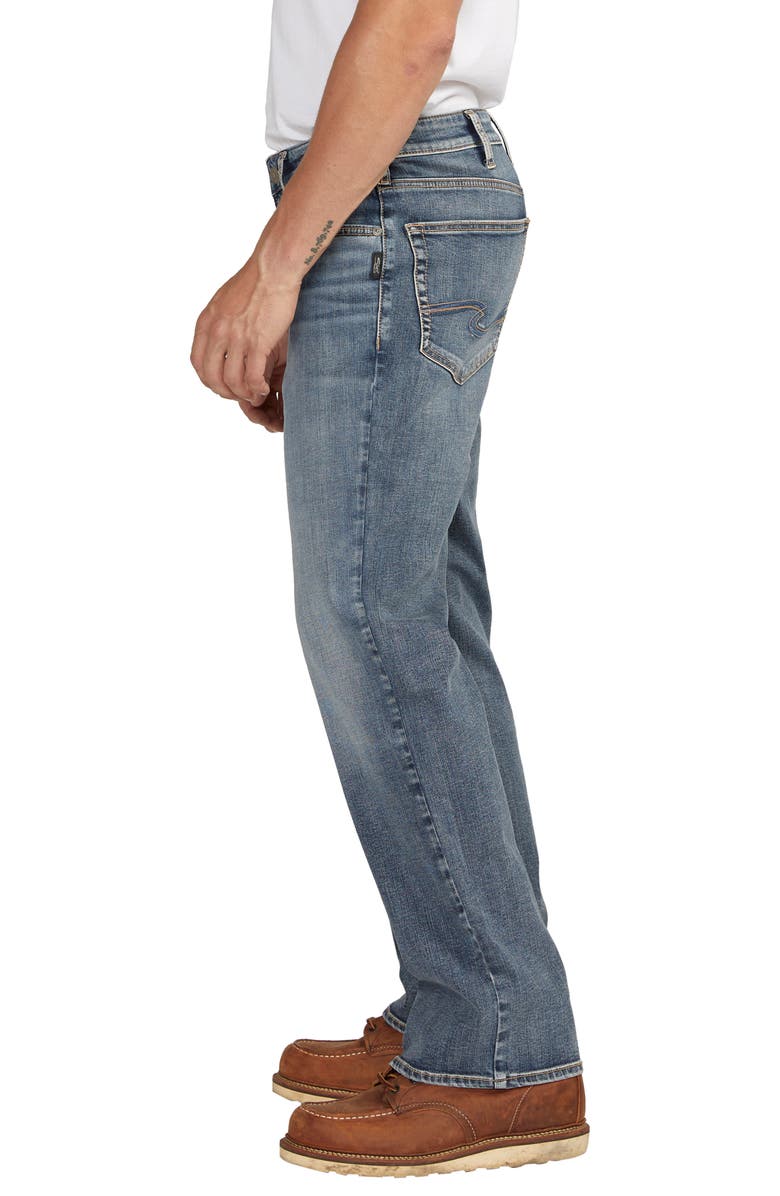 Silver Jeans Co. Zac Relaxed Straight Leg Jeans, Alternate, color, 