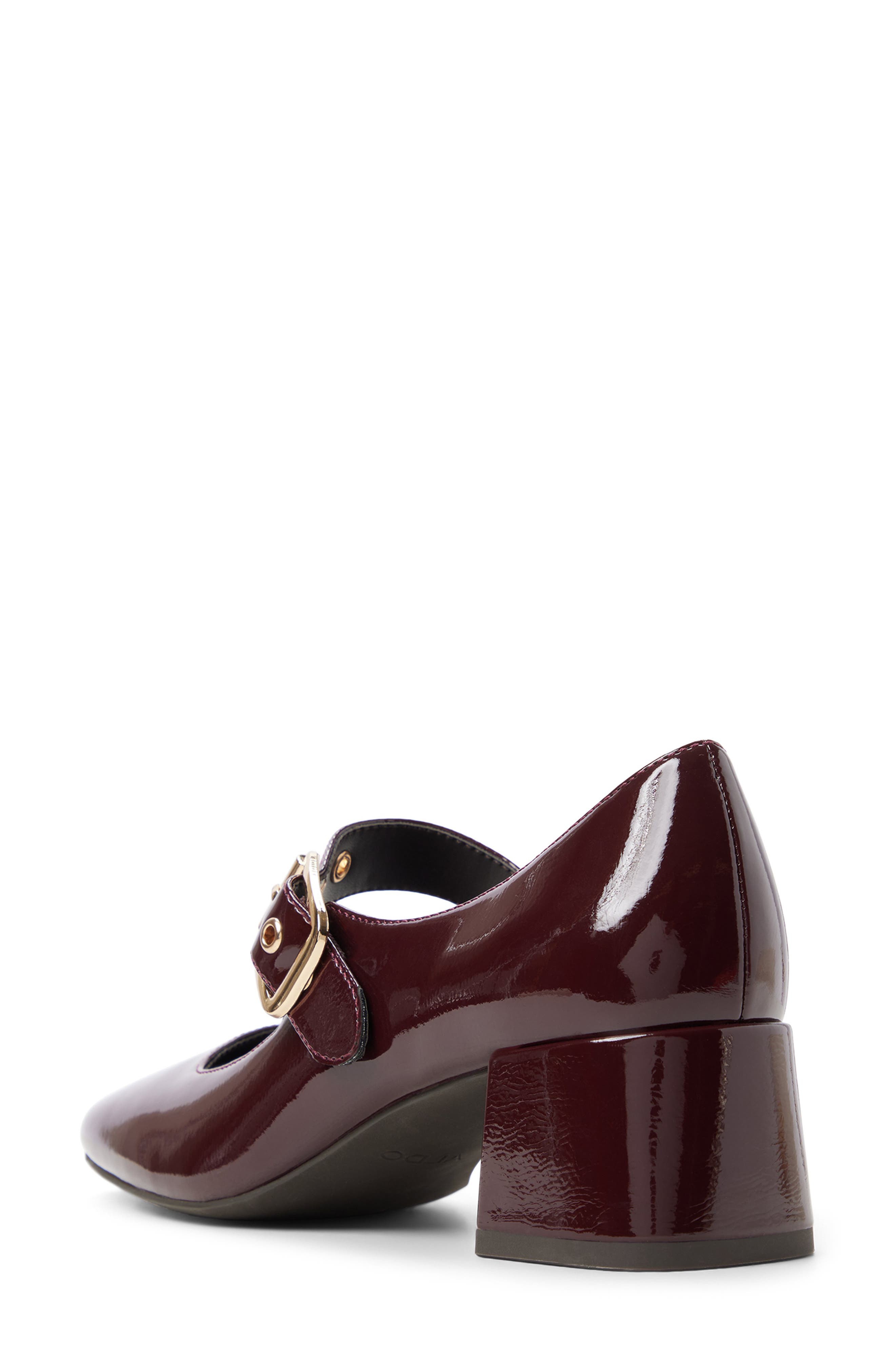 Baldemar Faux Leather Mary Jane Pump, Alternate, color, DARK BROWN