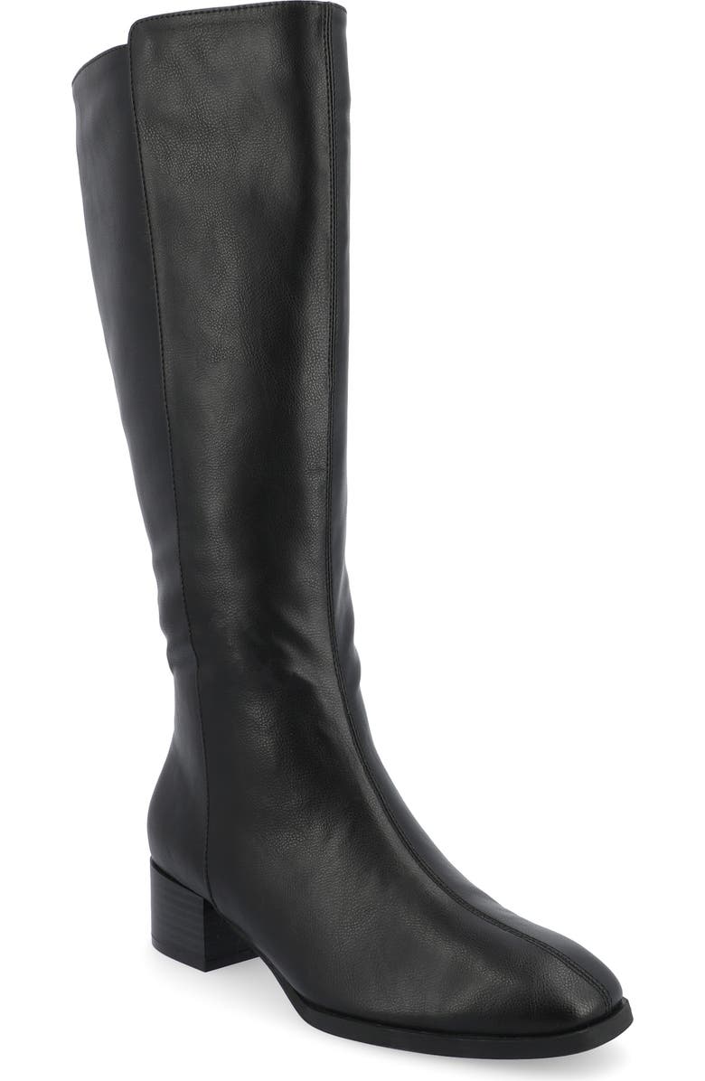 Journee Collection Devri Tall Boots, Main, color, Black