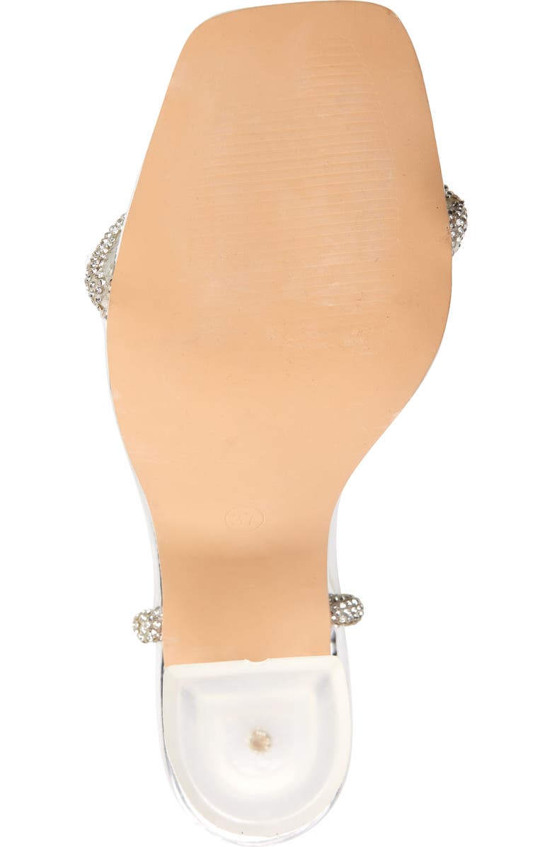 AZALEA WANG Mia Crystal Embellished Wrap Sandal, Alternate, color,