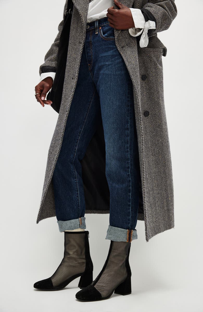 Free People Wisteria Cap Toe Bootie, Alternate, color, Black Suede/ Mesh