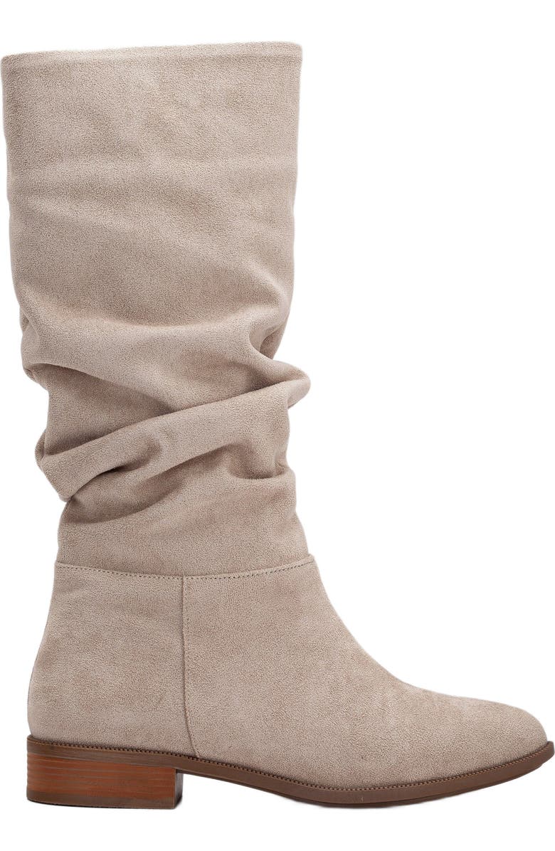 Forever & Always Shoes Maribel Knee High Slouch Boots, Main, color, Beige Suede