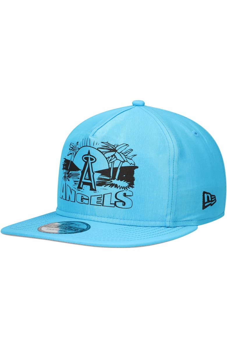 New Era Men's New Era Blue Los Angeles Angels Neon Golfer Snapback Hat, Main, color, Blue