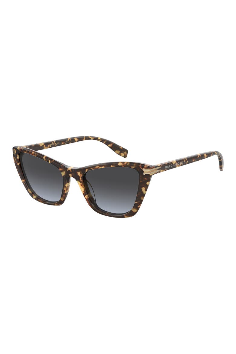 53mm Cat Eye Sunglasses, Alternate, color, HAVANA/ GREY SHADED BLUE