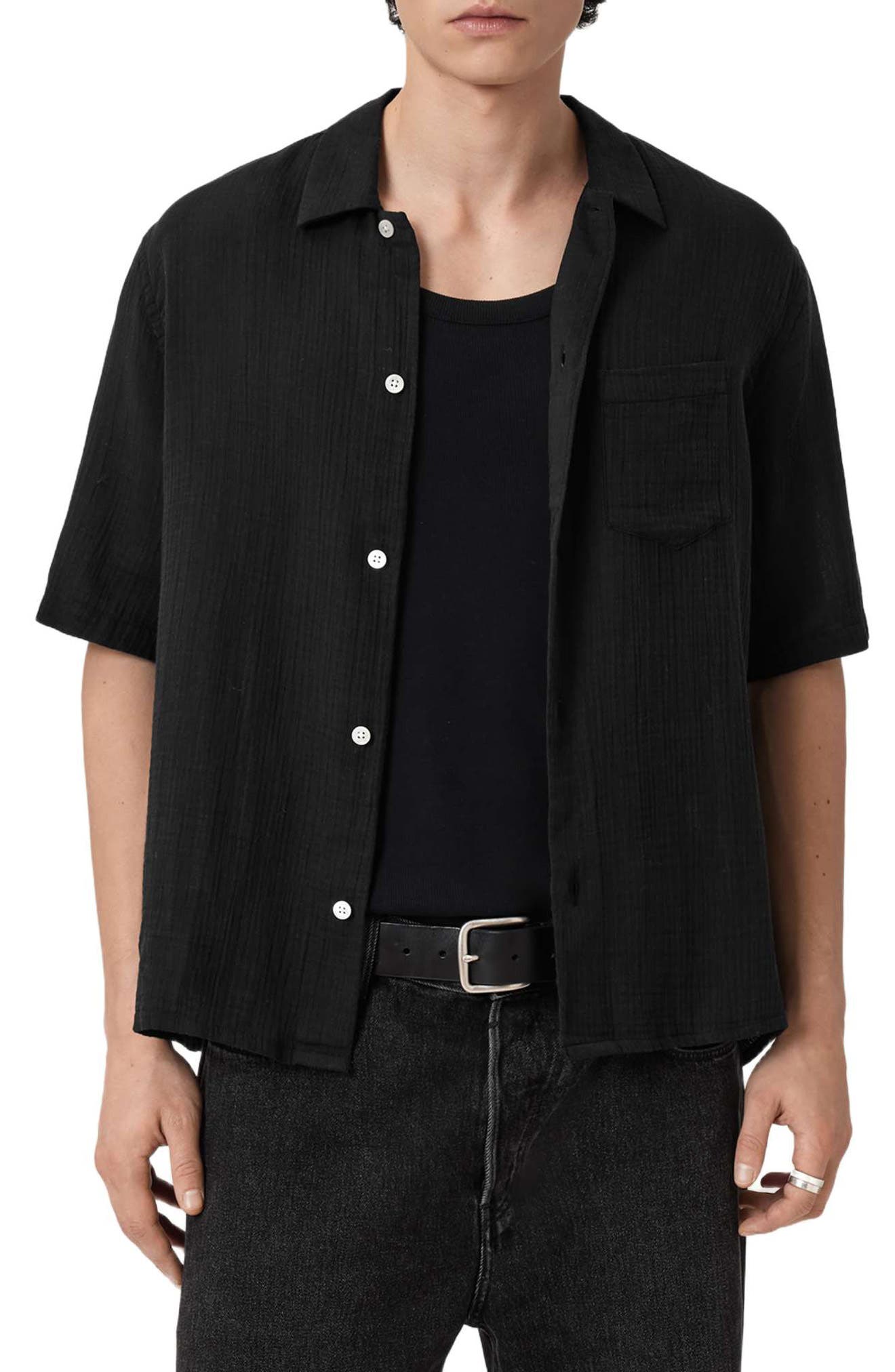 Bale Short Sleeve Cotton & Lyocell Camp Shirt