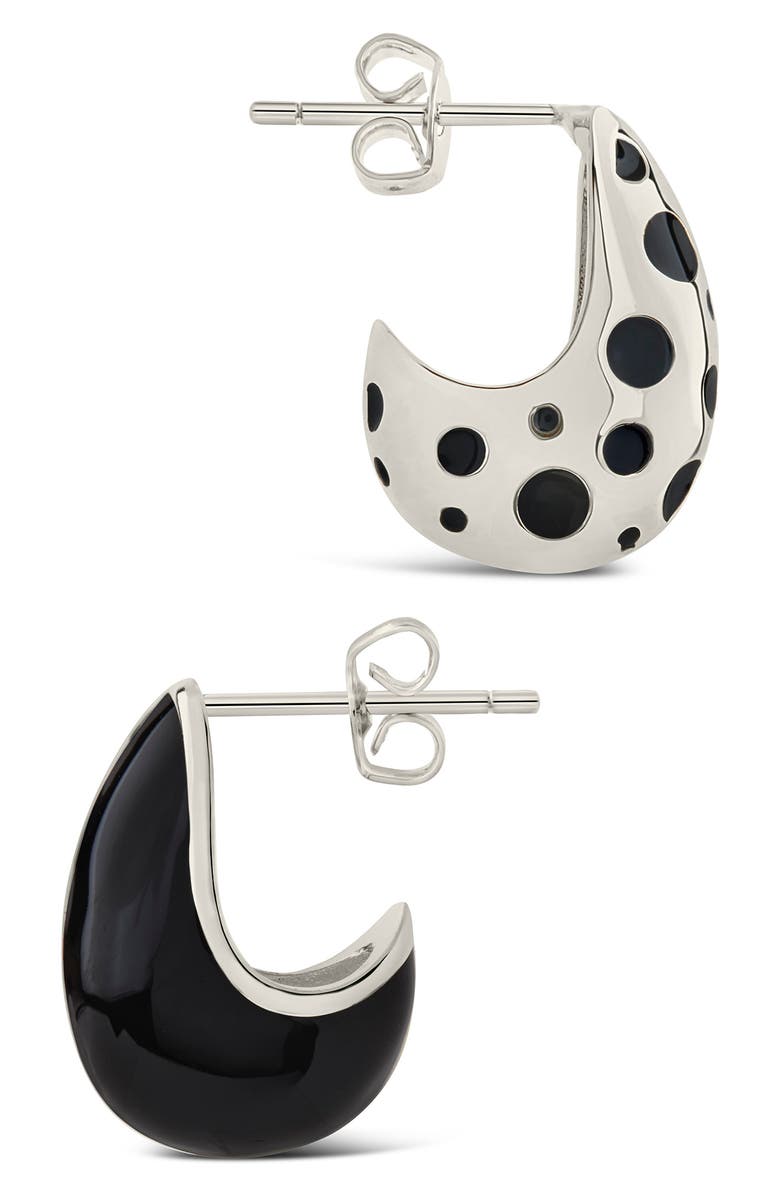 Sterling Forever Lisha Hoop Earrings, Alternate, color, 