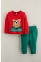  Red Sweater Bear- Green