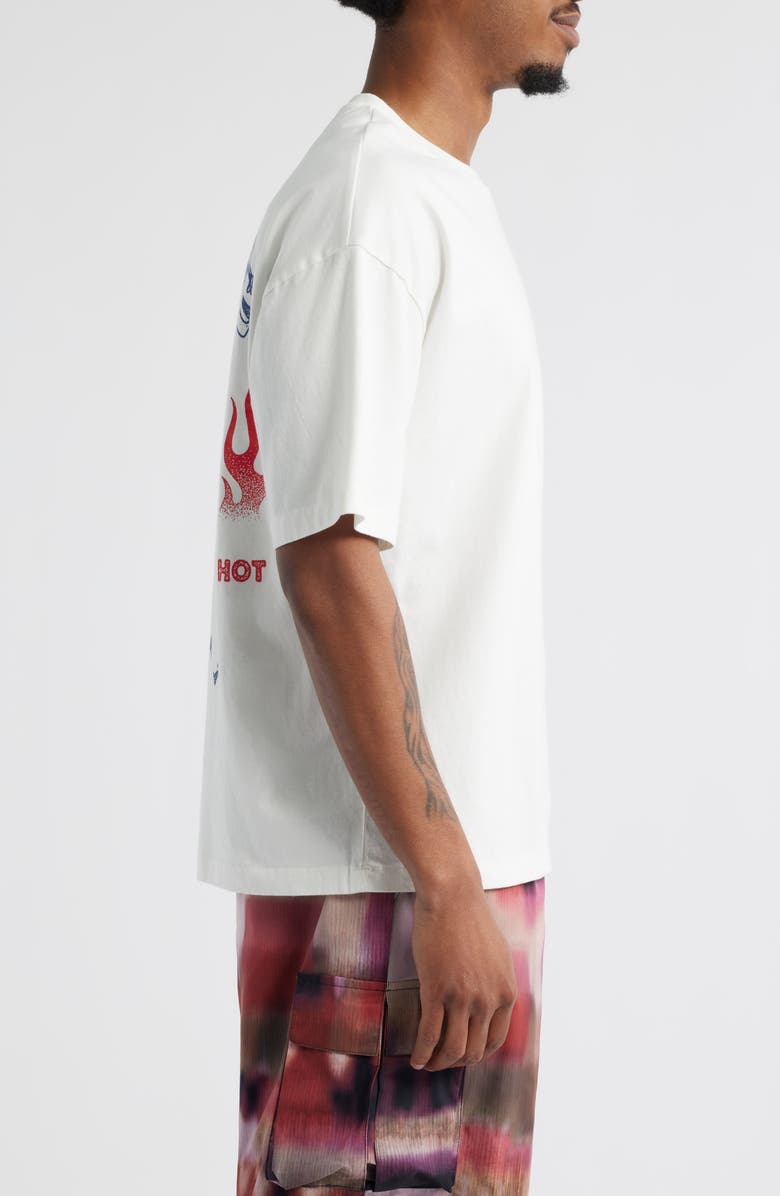 CRIMINAL DAMAGE Hot Pepper Sauce Graphic T-Shirt, Alternate, color,