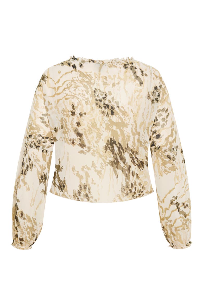 Corina Tie Front Top, Alternate, color, SKIN