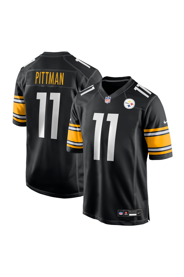 Men's Nike Michael Pittman Jr. Black Pittsburgh Steelers Game Jersey, Main, color, Black