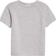 JW Anderson Wool, Cotton & Cashmere Short Sleeve Sweater